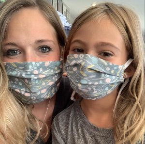 Matching masks for me and my 3 yr old! The fit on her is perfect and I especially like the adjustable ear loops...they're very soft.